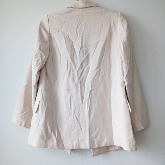 H&M Neutral Double-Breasted Blazer | Size S | Minimalist Layer - Picture 2 of 9